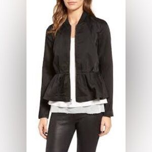 Trouvé Ruffle Hem Bomber Jacket